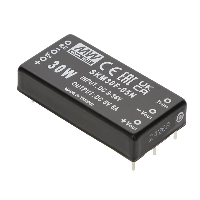 Mean Well SKM30F-05N — 30W;  9-36VIN;   5VOUT @6.00A,2"