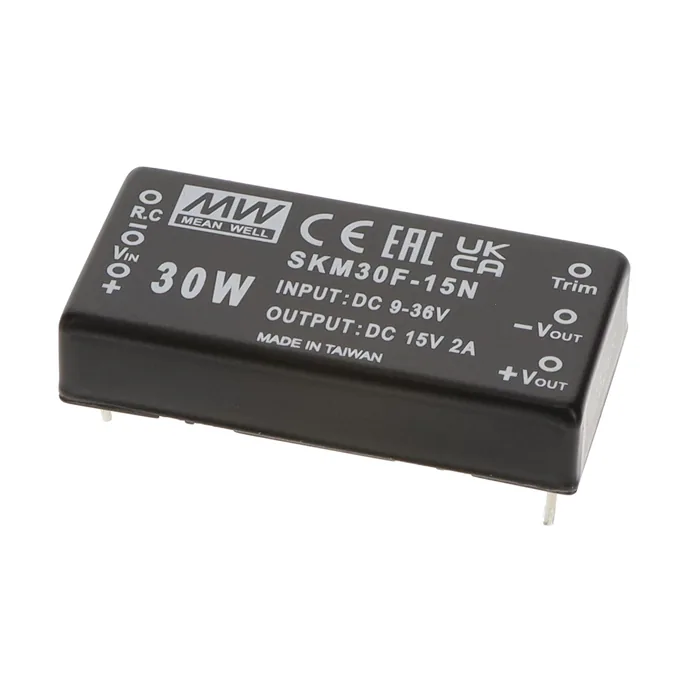 Mean Well SKM30F-15N — 30W;  9-36VIN;  15VOUT @2.00A,2"