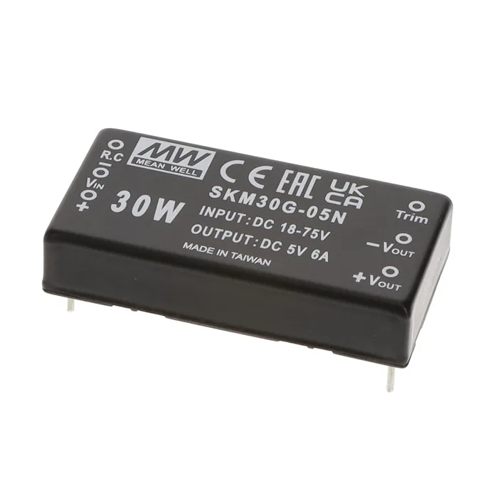 Mean Well SKM30G-05N — 30W; 18-75VIN;   5VOUT @6.00A,2"